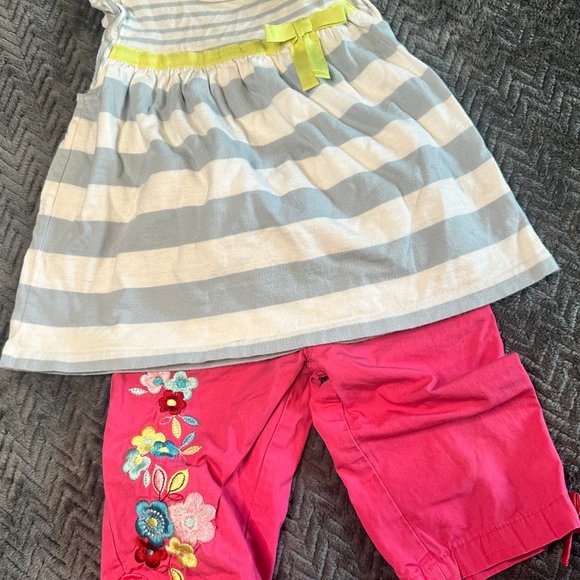 18MO-2T Spring Tank with Flower Pants - Picture 3 of 5